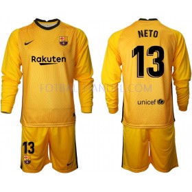 Barn Fotballdrakter Keeper FC Barcelona Norberto Neto 13 2020-21 Langermet M002